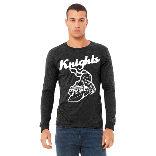 KNIGHTS Dark Gray Heather Long Sleeve with White image