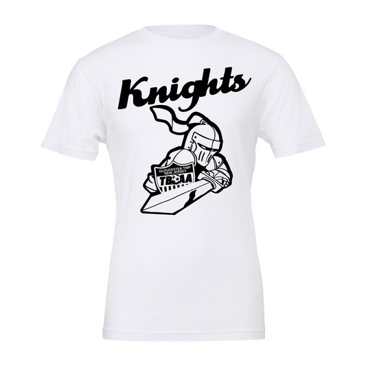 KNIGHTS white T-shirt with Black  image