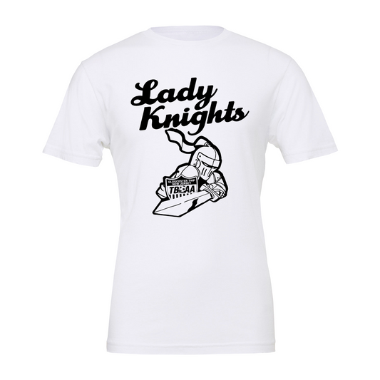 LADYKNIGHTS white T-shirt with Black  image