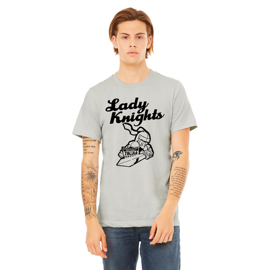 LADYKNIGHTS silver T-shirt with Black  image