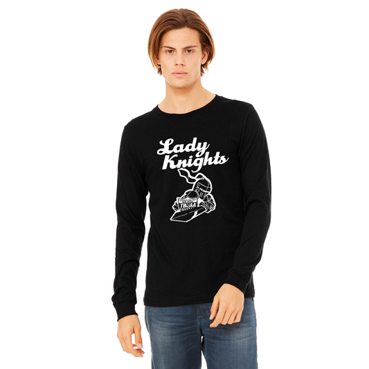 LADYKNIGHTS Black Long Sleeve with White image